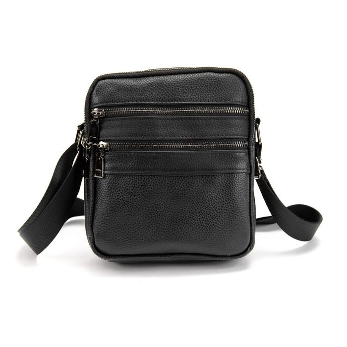 Чоловіча шкіряна сумка через плече Tiding Bag M56-3646A купити недорого в Ти Купи