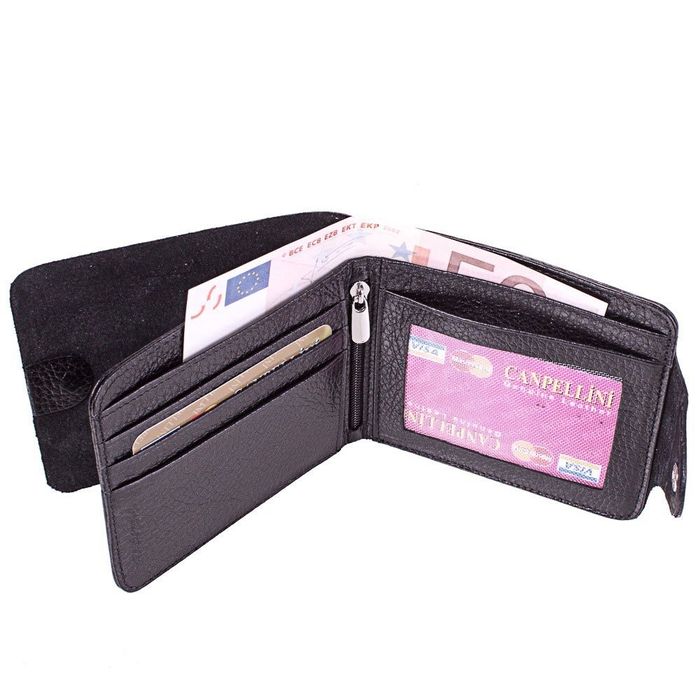 Чоловічий гаманець зі шкіри CANPELLINI SHI1402-2FL купити недорого в Ти Купи