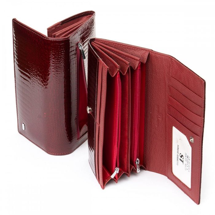 Жіночий гаманець зі шкіри LR SERGIO TORRETTI W501 date-red купити недорого в Ти Купи