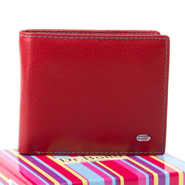 Жіночий шкіряний гаманець Rainbow DR. BOND WRS-6 red купити недорого в Ти Купи