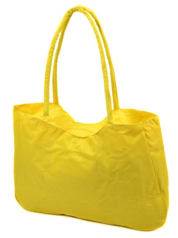 Женская желтая Летняя пляжная сумка Podium /1327 yellow купить недорого в Ты Купи