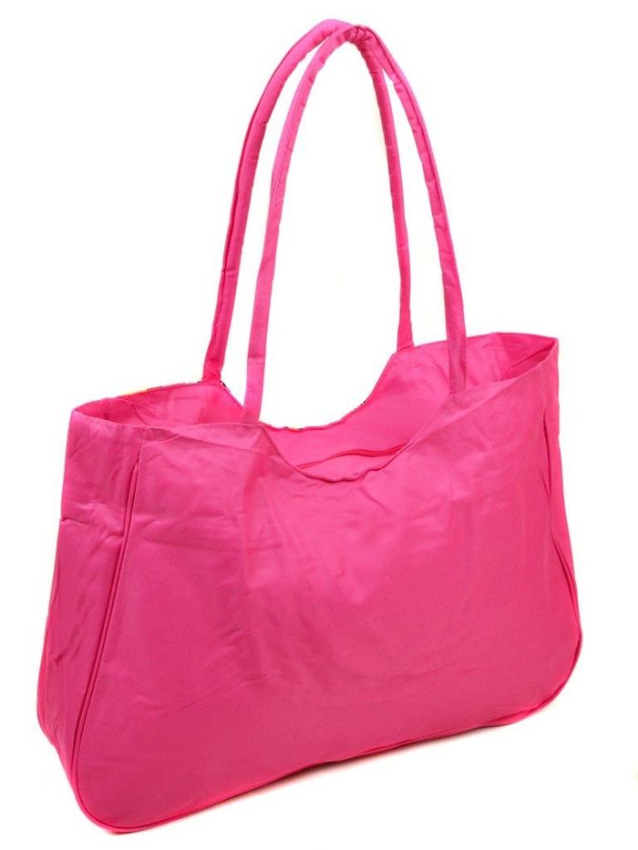 Пляжная текстильная женская сумка Podium /1323 pink купить недорого в Ты Купи