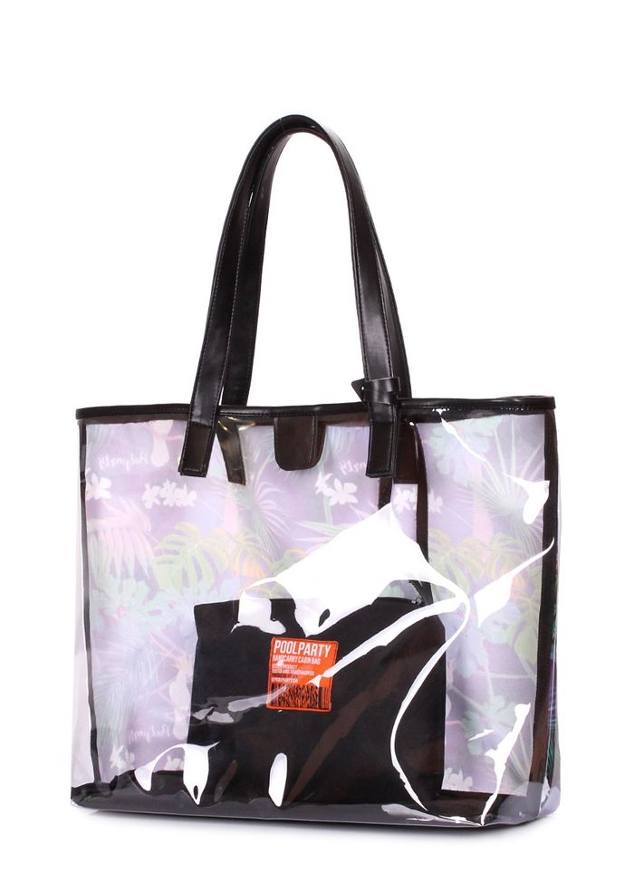 Летняя текстильная сумкас косметичкой POOLPARTY resort-jungle купить недорого в Ты Купи