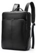 Шкіряний чорний рюкзак Vintage 14822 Чорний