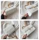 Женский белый клатч из PU-кожи 8095-1