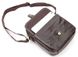 Чоловіча шкіряна сумка Vintage 14104 Темно-коричневий