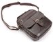 Чоловіча шкіряна сумка Vintage 14104 Темно-коричневий