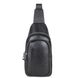 Мужской кожаный черный слинг на плечо Tiding Bag A25F-6601A