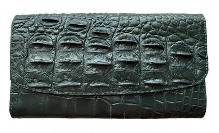 Кошелек из натуральной кожи крокодила Ekzotic Leather cw129_1 купить недорого в Ты Купи