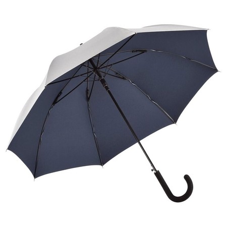 Зонт-трость Fare 7119 Серебристо-синий (730) купить недорого в Ты Купи