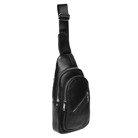 Мужской кожаный рюкзак Borsa Leather k16603-black купить недорого в Ты Купи