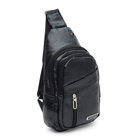 Мужской рюкзак через плечо Monsen C1920bl-black купить недорого в Ты Купи
