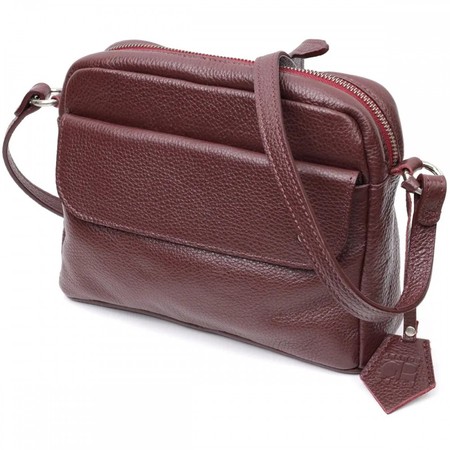 Жіноча шкіряна сумка через плече GRANDE PELLE 11653 купити недорого в Ти Купи