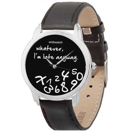 Наручний годинник Andywatch «I am late black» AW 021-1 купити недорого в Ти Купи