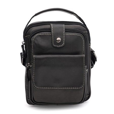 Мужская кожаная сумка Keizer K1336bl-black купить недорого в Ты Купи