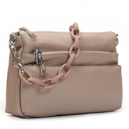 Женская кожаная сумка ALEX RAI 3011 light khaki купить недорого в Ты Купи