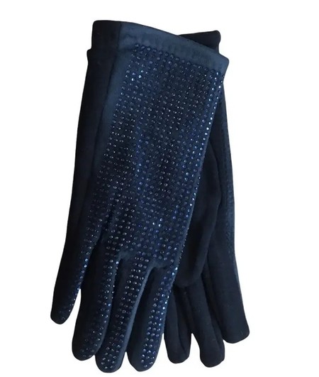 Женские стрейчевые перчатки чёрные 197s2 M купить недорого в Ты Купи