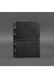 Кожаный блокнот на кольцах (софт-бук) BlankNote 9.0 в мягкой черной обложке BN-SB-9-SOFT-G-KR