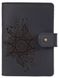 Обкладинка для паспорта зі шкіри Hi Art «Mehendi Classic» PB-02/1 Shabby Night Чорний купити недорого в Ти Купи