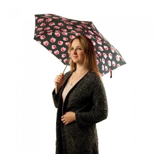 Жіноча парасолька автомат Fulton Open and Close Superslim-2 L711 - Rosie Pin Spot купити недорого в Ти Купи