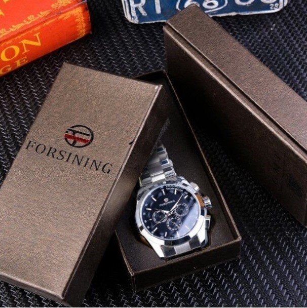 Чоловічі наручні годинники FORSINING WALKER STEEL 1026 купити недорого в Ти Купи