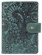 Обкладинка для паспорта зі шкіри Hi Art «Mehendi Art» PB-03S / 1 Shabby Alga Темно-зелений купити недорого в Ти Купи