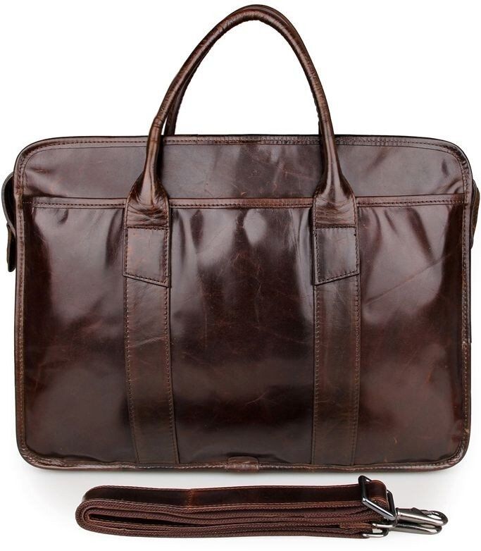 Чоловіча шкіряна сумка Vintage 14620 Коричневий купити недорого в Ти Купи