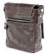 Чоловіча шкіряна темно-коричнева сумка SHVIGEL 00979, Темно-коричневый