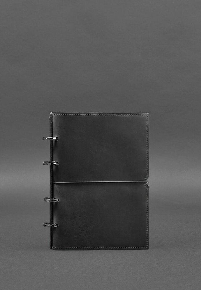 Кожаный блокнот на кольцах (софт-бук) BlankNote 9.0 в мягкой черной обложке BN-SB-9-SOFT-G-KR купить недорого в Ты Купи