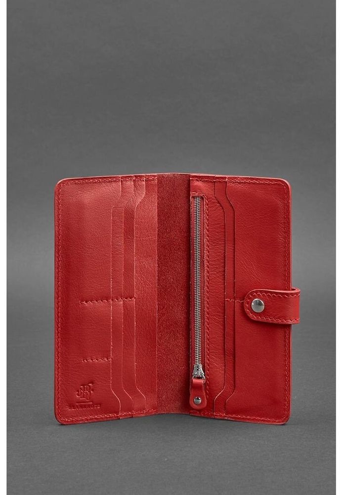 Жіночий шкіряний гаманець BlankNote 7.0 Червоне BN-PM-7-RED купити недорого в Ти Купи