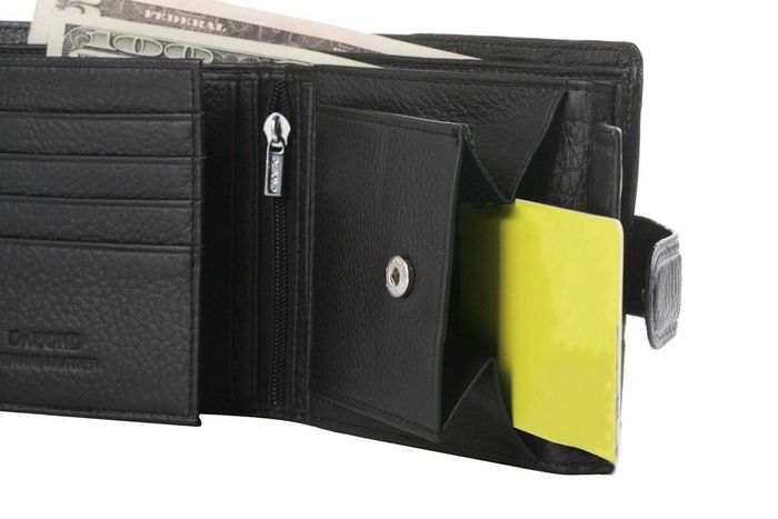 Мужской вместительный бумажник Dr.Bond black M53 купить недорого в Ты Купи