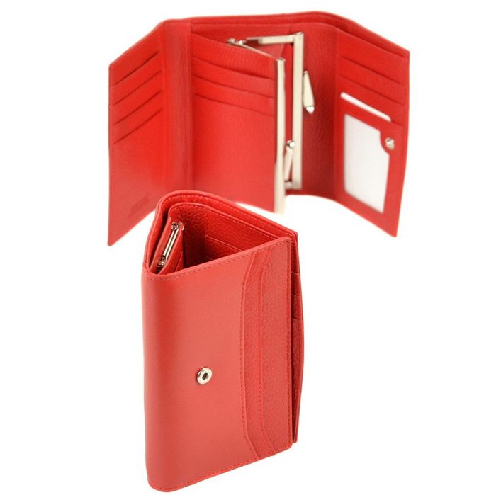 Кожаный кошелек Color Bretton W5458 red купить недорого в Ты Купи