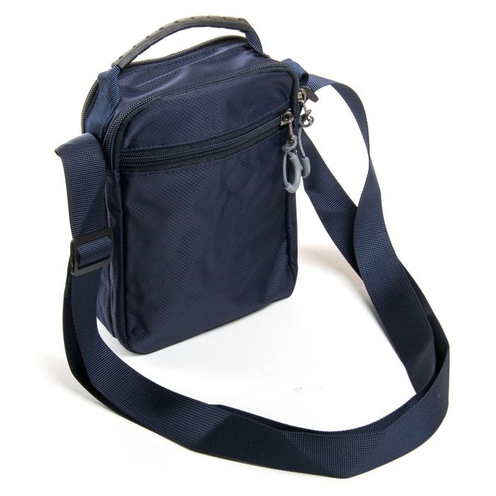 Чоловіча сумка над плечем Lanpad 63704 синій купити недорого в Ти Купи
