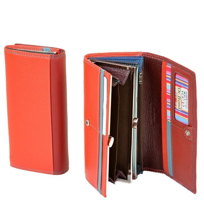 Кожаный кошелек Rainbow DR. BOND WR1-V red купить недорого в Ты Купи