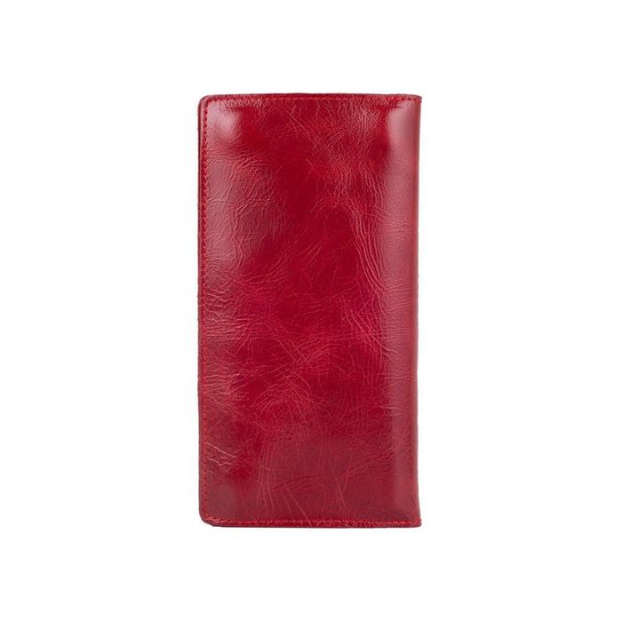 Кожаный бумажник Hi Art WP-05 Mehendi Classic красный Красный купить недорого в Ты Купи