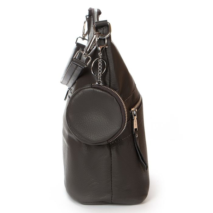 Жіноча шкіряна сумка з ключницею ALEX RAI 2035-9 d-grey купити недорого в Ти Купи