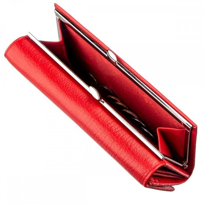Женский красный кошелёк из натуральной кожи ST Leather 18957 Красный купить недорого в Ты Купи