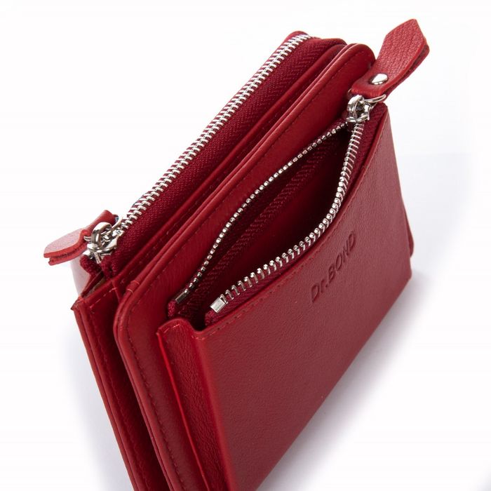 Женский кожаный кошелек Classik DR. BOND WN-23-20 red купить недорого в Ты Купи