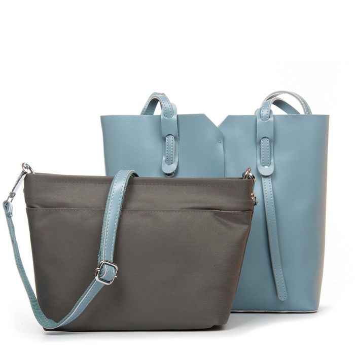 Женская кожаная сумка классическая ALEX RAI R9341 L-blue купить недорого в Ты Купи
