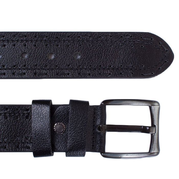 Мужской черный кожаный ремень Y.S.K. SHI5-933-1 120 см. купить недорого в Ты Купи