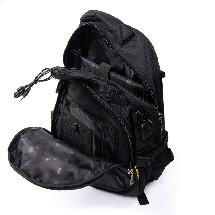 Городской рюкзак для ноутбука с USB Power In Eavas 9628 black купить недорого в Ты Купи