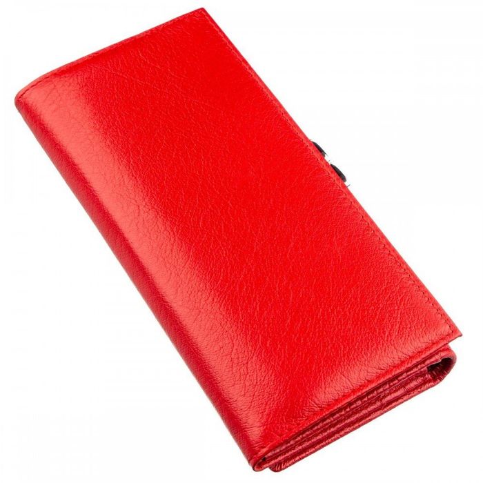 Женский красный кошелёк из натуральной кожи ST Leather 18957 Красный купить недорого в Ты Купи
