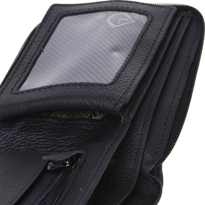 Чоловічий шкіряний гаманець Horse Imperial K1024-b чорний купити недорого в Ти Купи