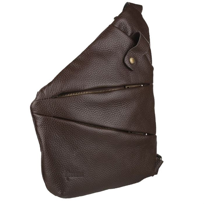 Кожаная мужская сумка-слинг через плечо FC-6402-3md TARWA купить недорого в Ты Купи