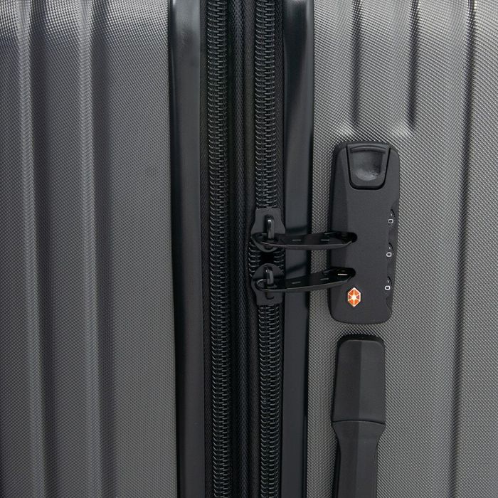 Комплект чемоданов 2/1 ABS-пластик PODIUM 8340 grey змейка 32085 купить недорого в Ты Купи