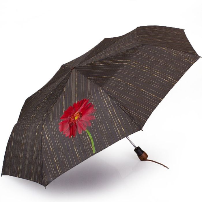 Полуавтоматический женский зонтик дизайнерский AIRTON с цветком купить недорого в Ты Купи