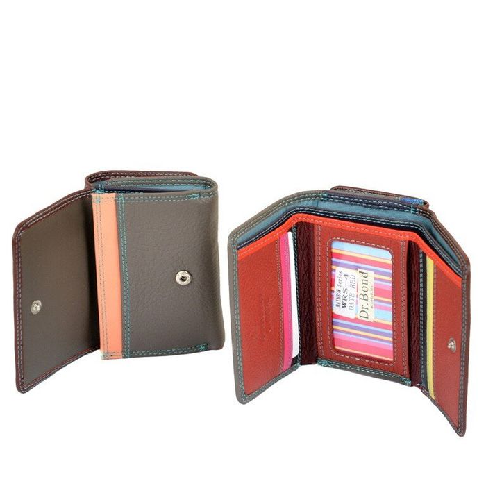 Кожаный кошелек Rainbow DR. BOND WRS-4 date-red купить недорого в Ты Купи