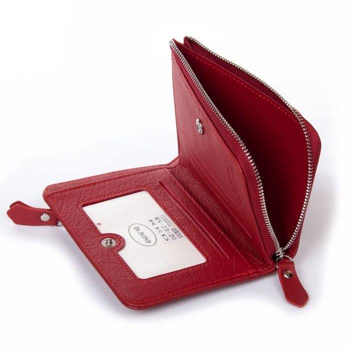 Женский кожаный кошелек Classik DR. BOND WN-23-20 red купить недорого в Ты Купи