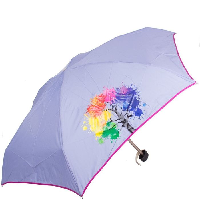 Женский серо-синий облегченный компактный механический зонт NEX купить недорого в Ты Купи