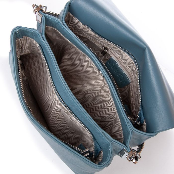 Жіноча шкіряна сумка класична ALEX RAI 2039-9 blue купити недорого в Ти Купи